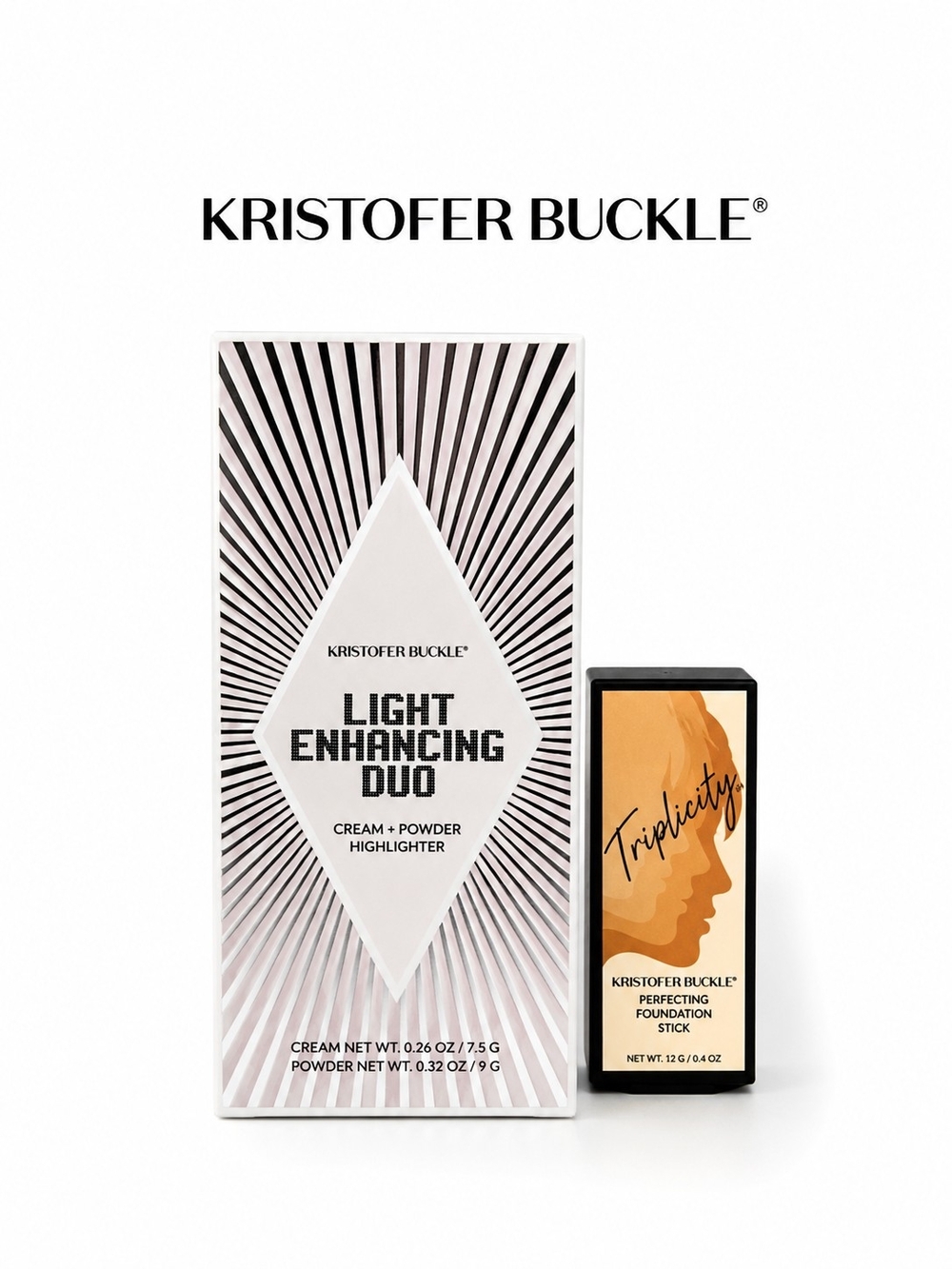 KRISTOFER BUCKLE Light Enhancing Highlighter Duo & Triplicity Medium Full Size